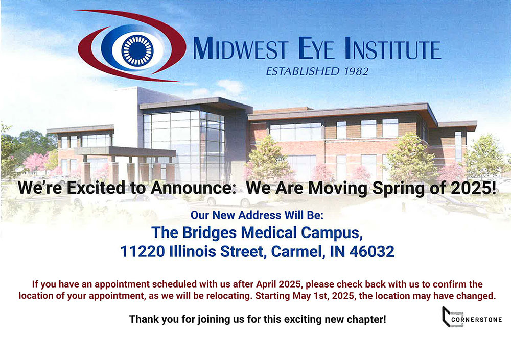 Our New Address Will Be: The Bridges Medical Campus, 11220 Illinois Street, Carmel, IN 46032 If you have an appointment scheduled with us after April 2025, please check back with us to confirm the location of your appointment, as we will be relocating. Starting May 1st, 2025, the location may have changed. 